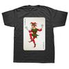 Lustige Joker Narr Poker Spielkarte Grafik T-Shirts Herren Damenmode Lässiges T-Shirt 100% Baumwolle Lockeres Übergroßes T-Shirt