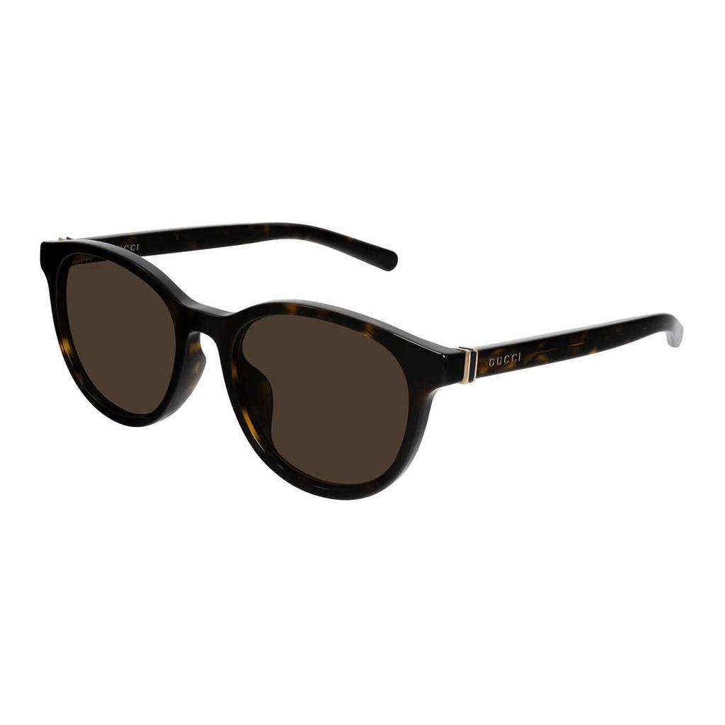 GUCCI Monogram Print Acetate Square Sunglasses Unisex Couple Tortoiseshell