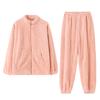 Pajamas Women'S Winter Coral Fleece Thickened Fleece Women'S Autumn And Winter Flannel Winter Can Be Worn Outside Loungewear Suit