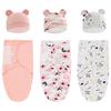 Newborn Baby Spring Cocoon Sleeping Bag Infant Anti-kick Quilt Room Package Towel Cartoon Pattern Cotton Fill