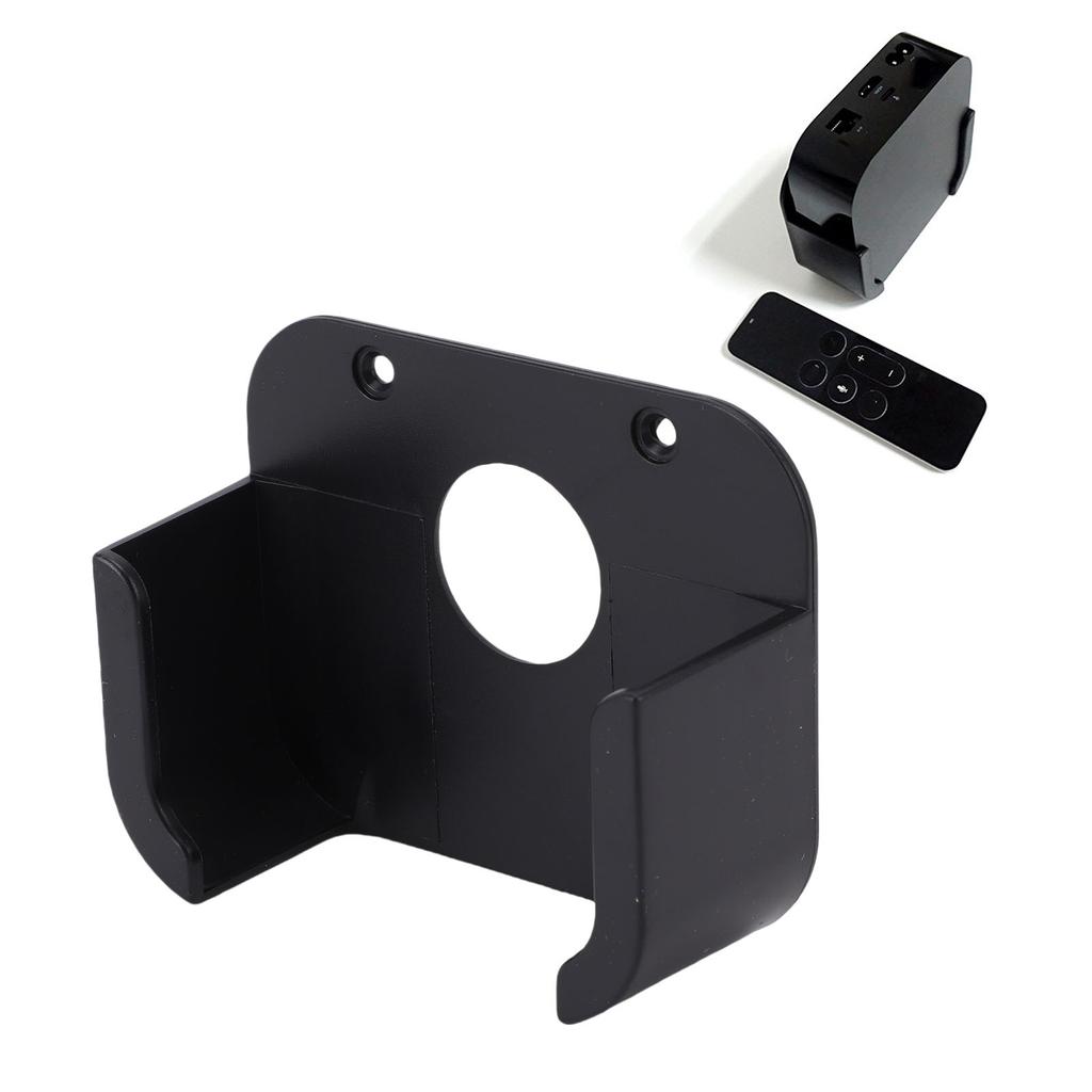 Wall Mount Fit for TVOS 4 Set Top Box ABS Wall Holder Stand for TV Home Streaming Entertainment