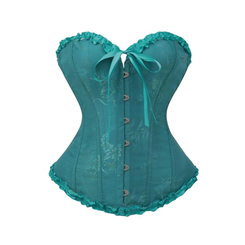 Women's Corset Top with Lace-Up Front Bustier Shapewear for Daily Wear