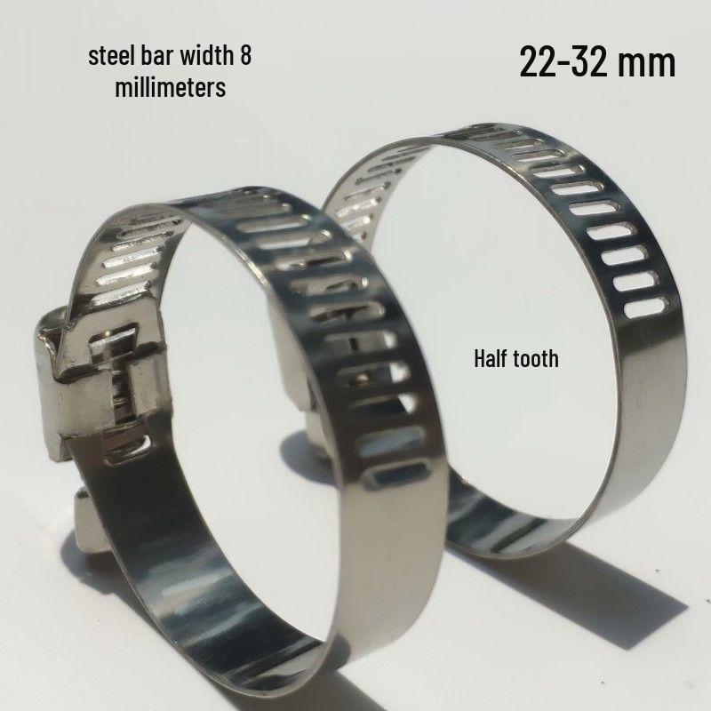 Stainless Steel Hose and Pipe Clamp for 1-Inch Water or Gas Pipes