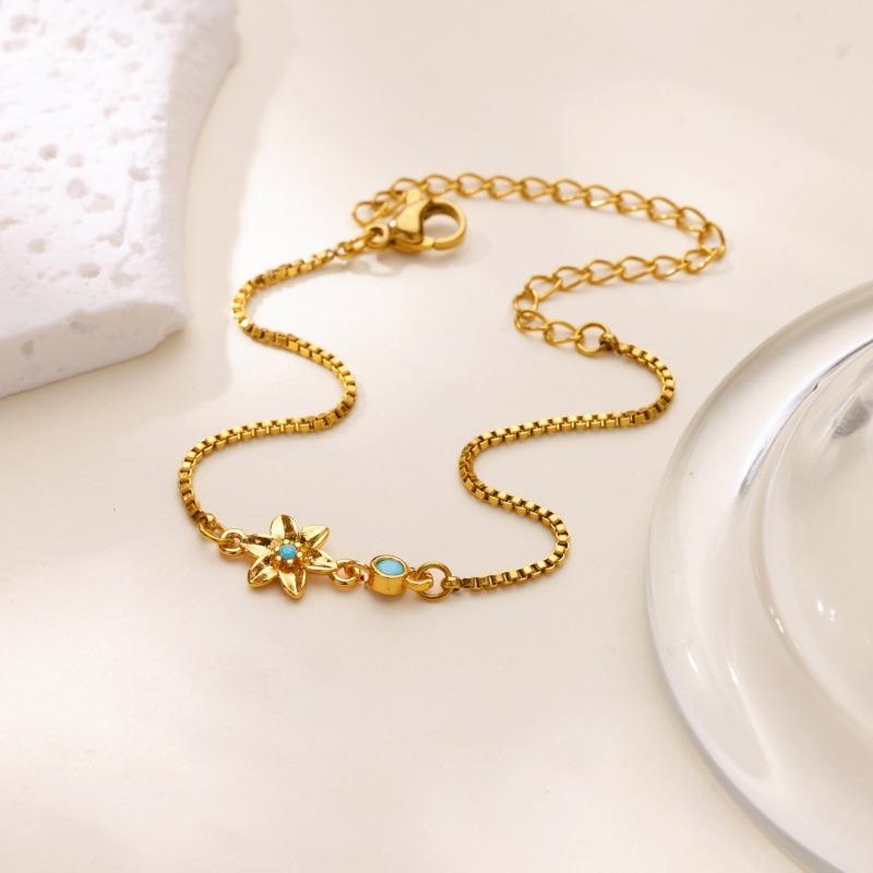 Premium December Birthday Flower Birthstone Bracelet Thanksgiving Ornaments