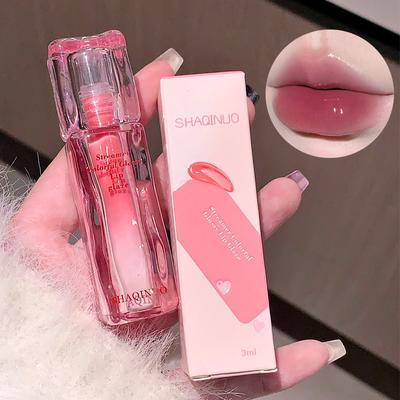 Water Gloss Lip Glaze Mirror Moisturizing Plump Non-stick Cup Jelly Transparent Liquid Lipstick Long-Lasting Tint Oil Lip Makeup