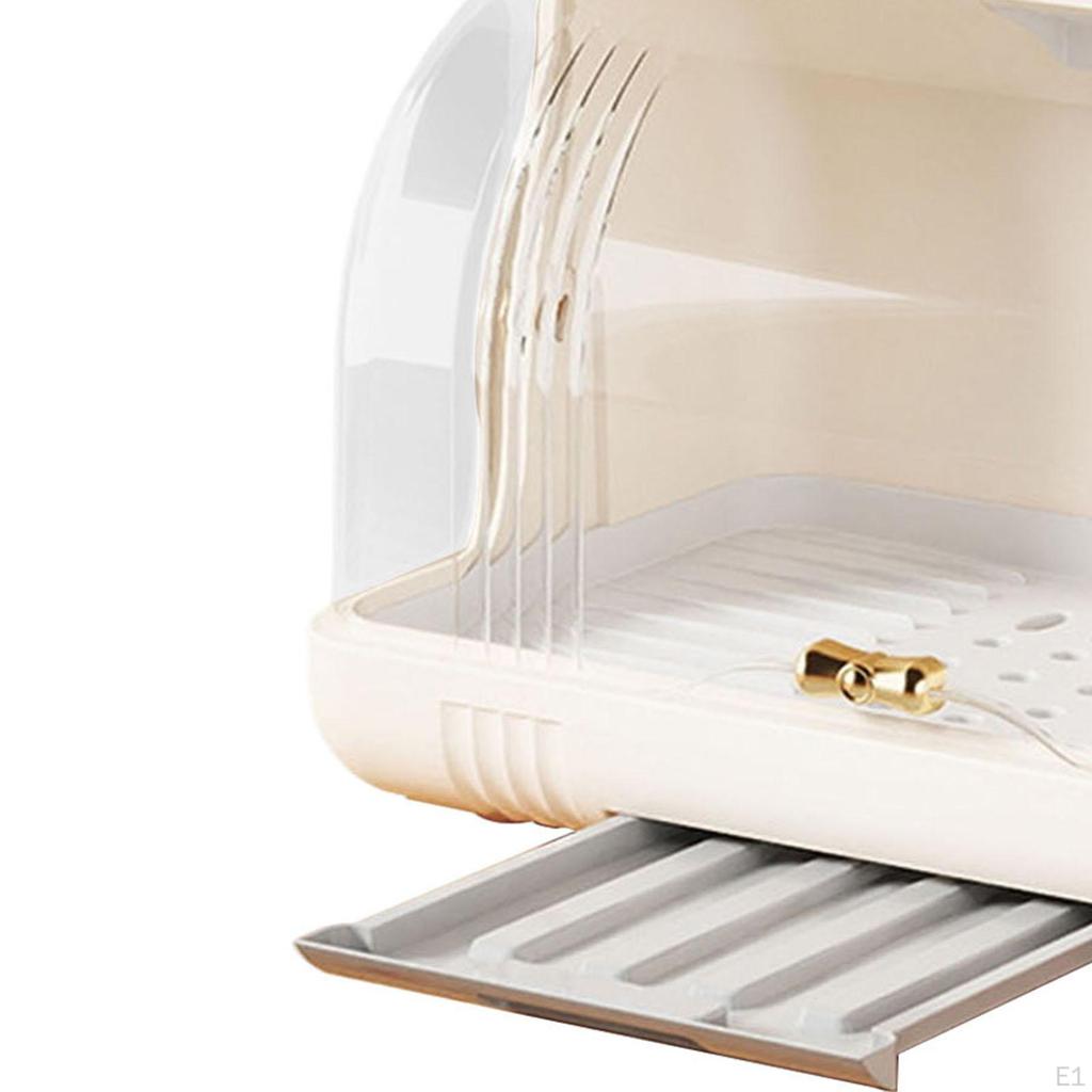 Bottle Drying Rack Dinnerware Organizer with Cover Portable for Cabinet Home Kitchen