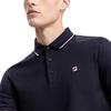 Fila Logo Embroidered Short Sleeve Polo Shirt Men Polo Shirts Legendary-Blue F11M321106FNV