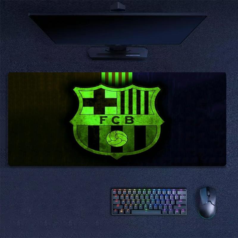 Barça Mouse Pad, Large Gaming Desk Mat, Non-slip XXL Mousepad for Laptop & Tablet, Mini PC Playmat with Stitched Edges