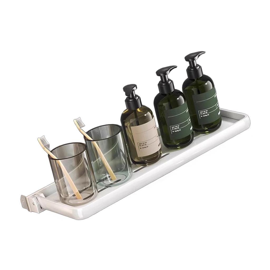 Towel Rack Foldable Punching Free Bath Towel Shelf for Campers Home Kitchens Bathroom Supplies Storage Holder