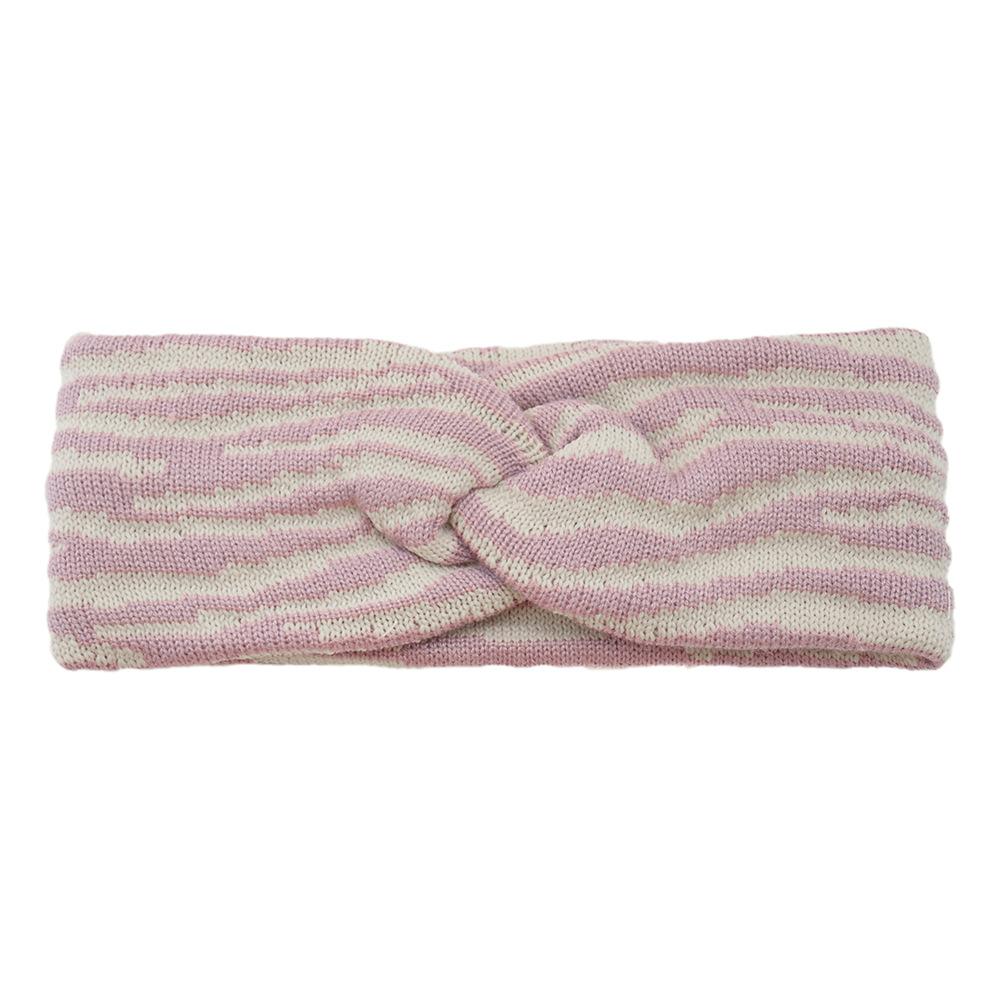 Striped Knit Headband for Women Crochet Ear Warmer Soft Warm Turban Headwrap Stretch Headbands Winter Hair Accessories