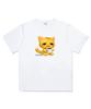 Deomopeuhauseu 3D Coffee Cat Oversized Short Sleeve T-Shirt White