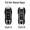 TPU Car Key Shell Case Cover Fob Holder For Porsche 718 Cayenne Panamera 911 Macan Key Case Key Cover Taycan Cayman Boxster
