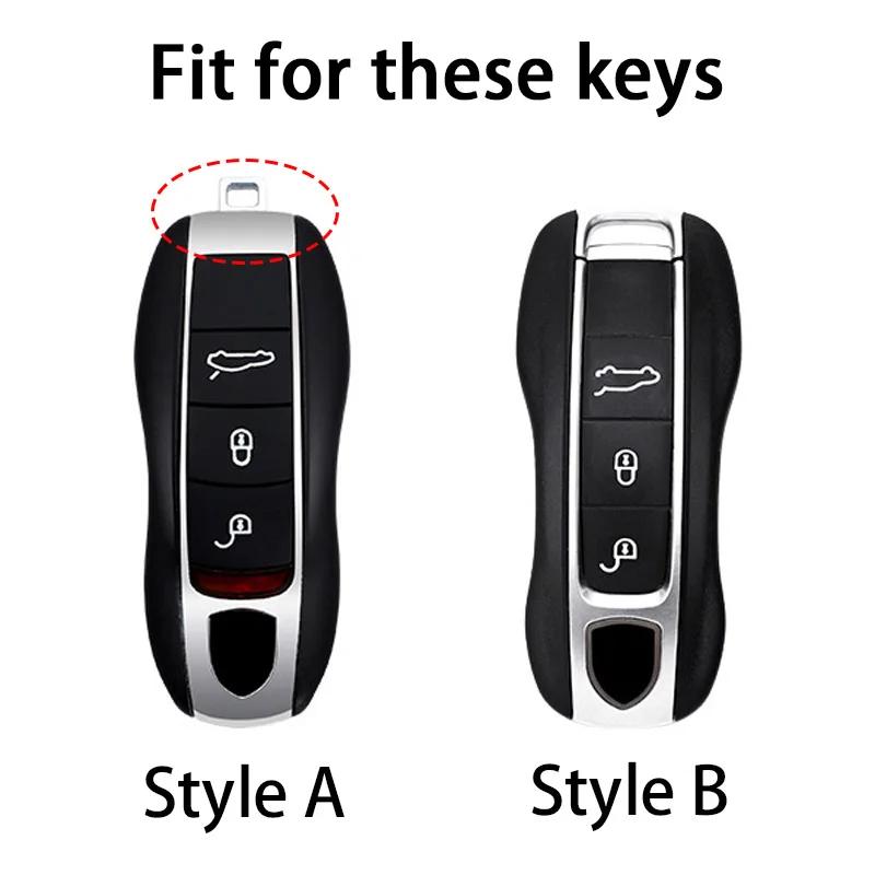 TPU Car Key Shell Case Cover Fob Holder For Porsche 718 Cayenne Panamera 911 Macan Key Case Key Cover Taycan Cayman Boxster
