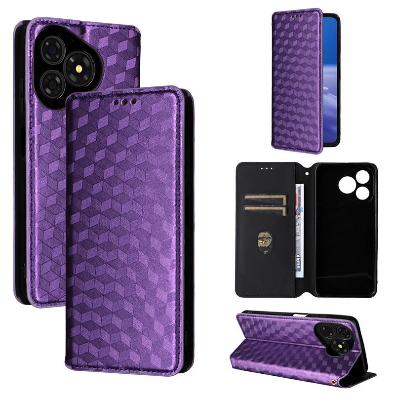 

Чехол-книжка для Ulefone Note 19 из искусственной кожи, защитный чехол для телефона, противоударный чехол-кошелек для всего корпуса for Ulefone Note 19 фиолетовый