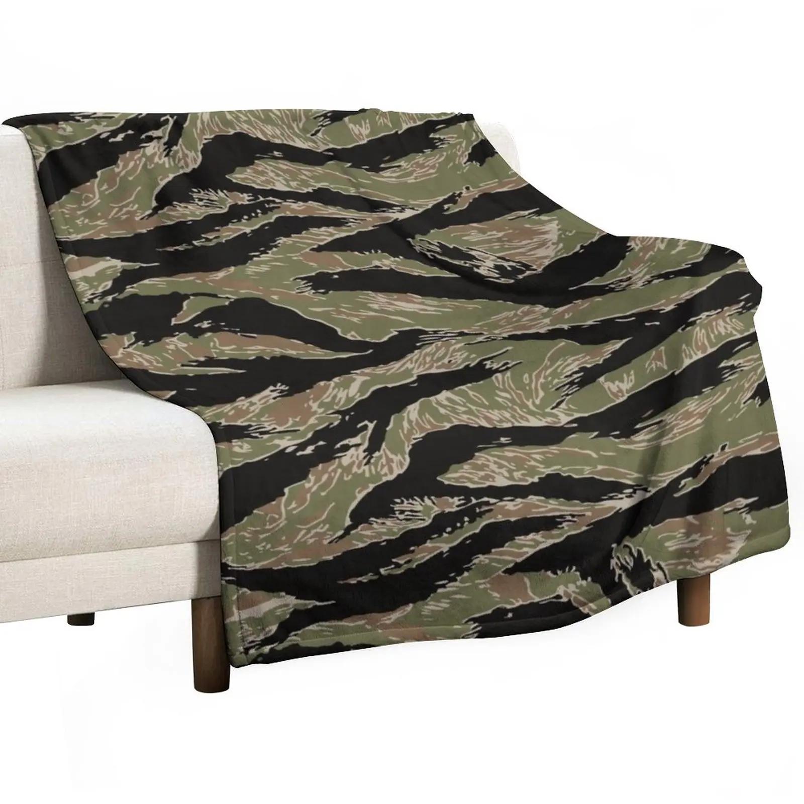 Tigerstripe Camo Throw Blanket Baby Blanket anime Loose Blanket 30x40in