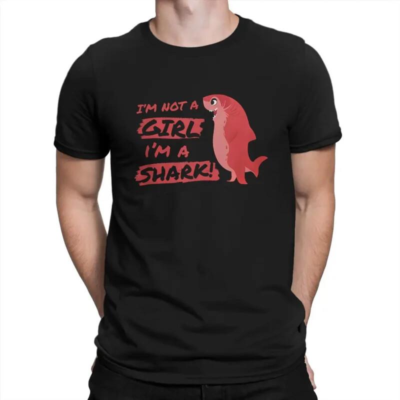 

Nimona Cartoon Newest TShirt for Men I m A Shark Round Neck Pure Cotton T Shirt Unisex T-Shirt M