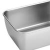 Stainless Steel Storage Box Rectangular Food Storage Containers with Cover for Home Restaurants