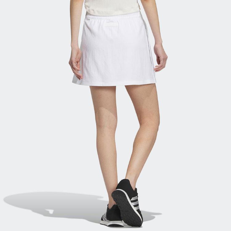 Adidas Verbiage Skort With Elastic Waist And Side Pleats Women Bottoms Light-Pink Blue IP3945