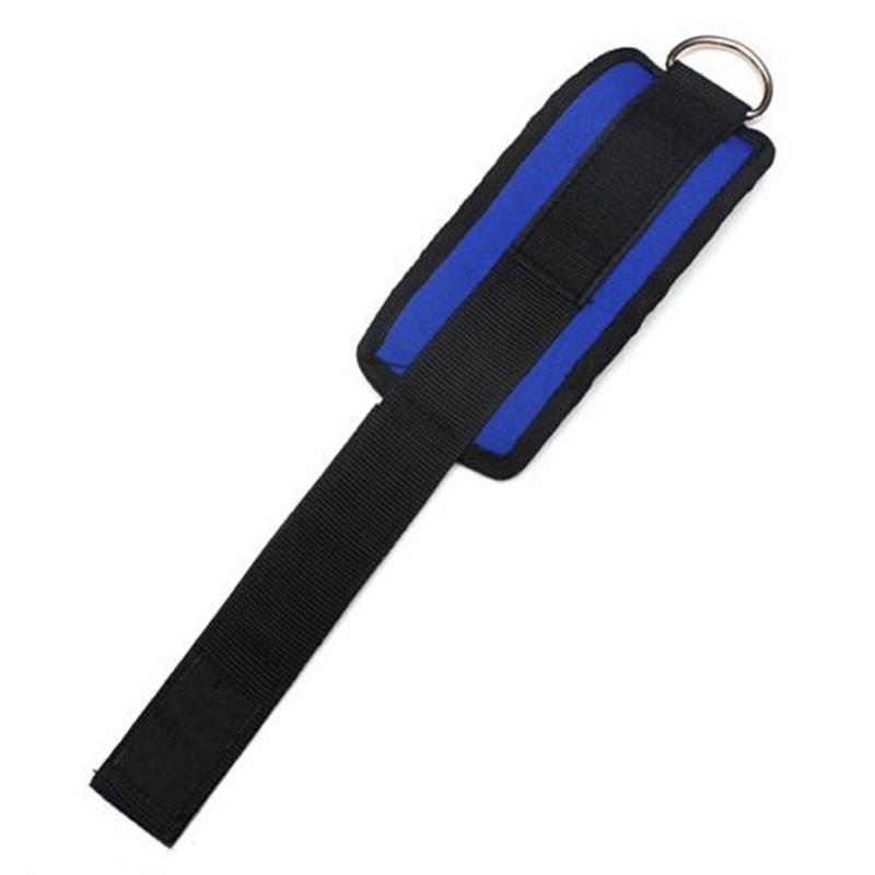 Gym Weight Lifting Multi Cable Attachment Ankle Strap D-Ring Thigh Leg Pulley