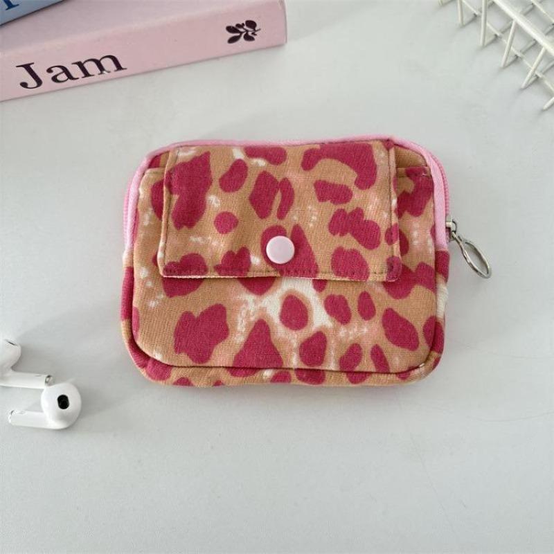 Cute Cartoon Floral Quilting Document Storage Bag Card Wallet Coin Purse ID Card Holder Driver's License Holder Badge Holder