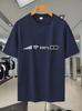 [Everyday Comfort] 114D Mesh Breathable T-shirt - Summer Trendy Print Short Sleeve