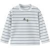 Balabala Boys' Winter Striped Long Sleeve Tee