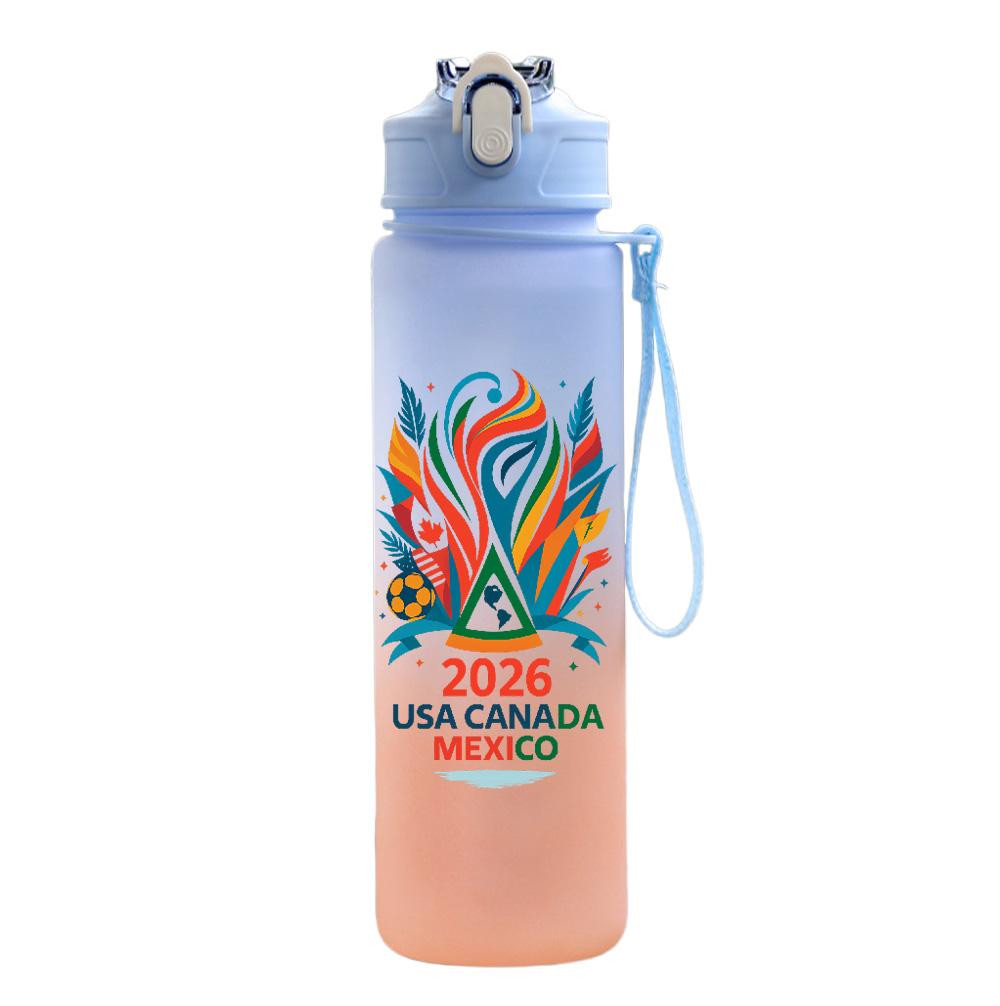 Grote Capaciteit Outdoor Draagbare Touw Drinkfles 2026 FIFA Wereldbeker Waterbeker Cadeau voor Jongens en Meisjes Voetbalfan Waterfles