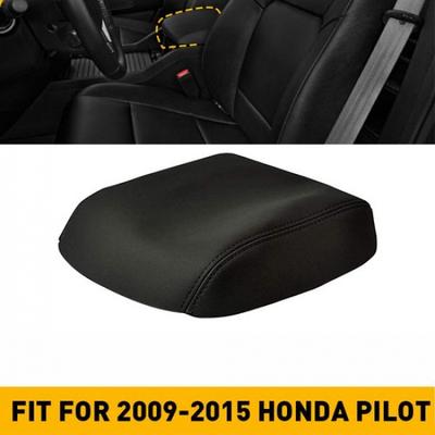 Fit for Honda 2009-2015 Pilot Console Lid Center Armrest Cover Black Microfiber