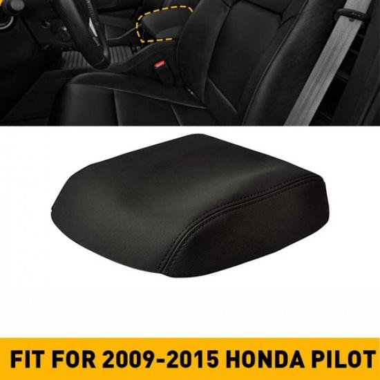 

Fit for Honda 2009-2015 Pilot Console Center Lid Armrest Cover Black Microfiber