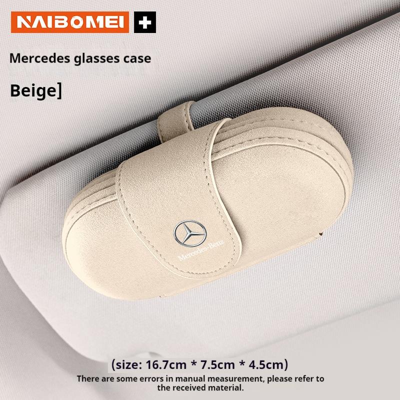 WTIUI1 Hot 2026 New For Benz For Mercedes-Benz AMG A C E V Class Sprinter GLC ML SLK SL Vito GLK Car Visor Glasses case Sunglasses case