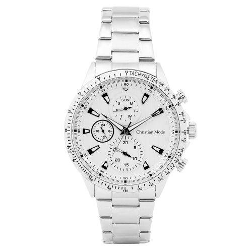 [CHRISTIAN MODE] CHRISTIAN MODE Men s Multifunction Metal Watch CM422WWS CM422WWS