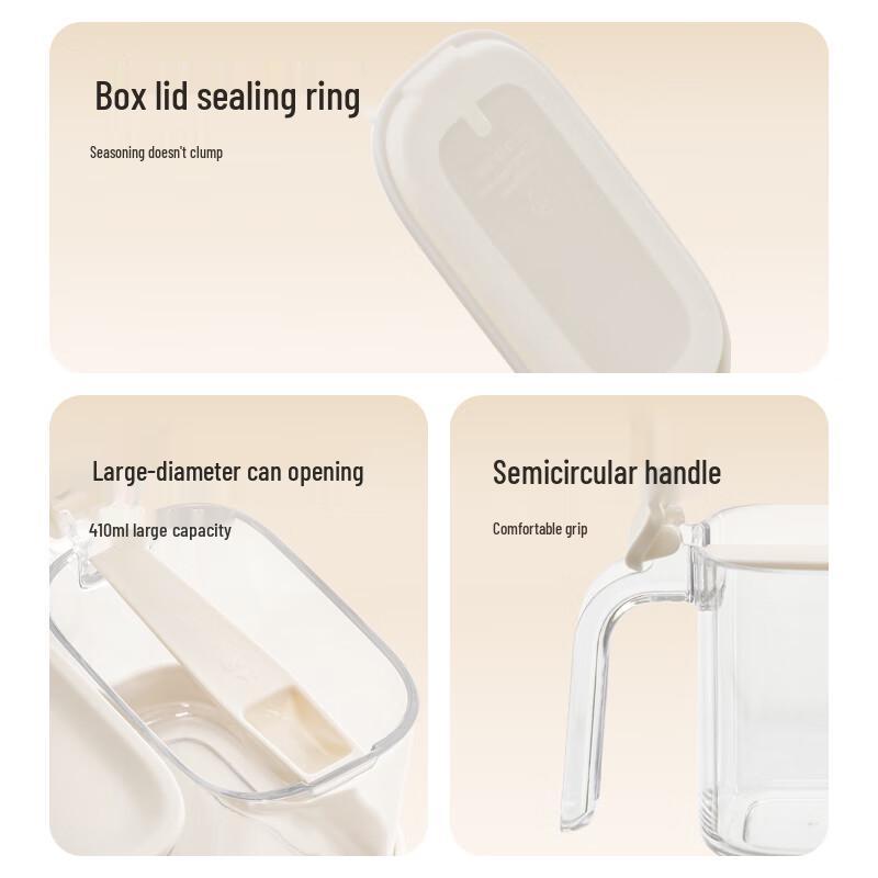 Xitianlong Kitchen Spice Jar Set with Double Rack