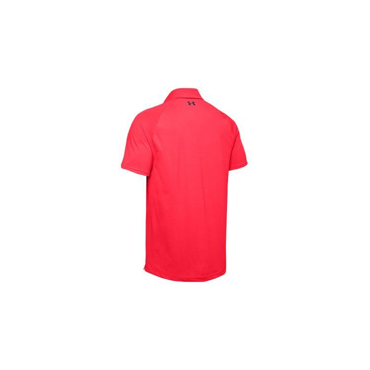 Under Armour Polo Shirts Men's Red Polo Collar Moderate Straight Fit 1350035-628