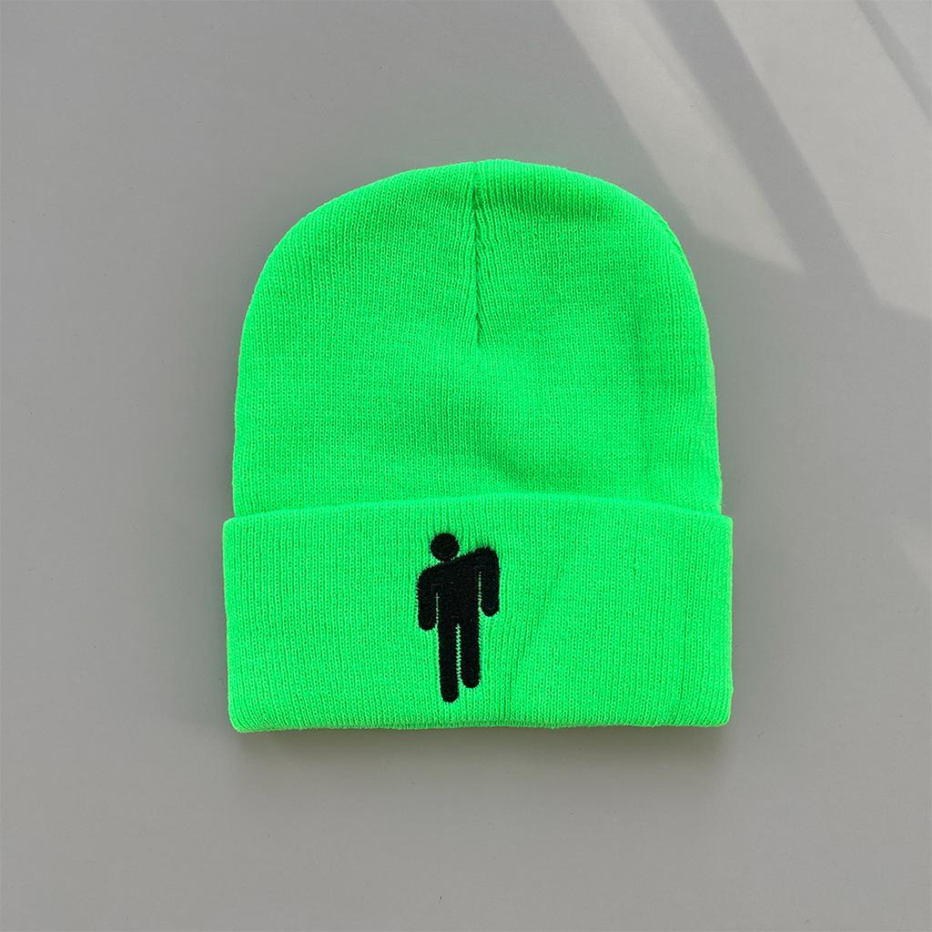 Blue Pear Green Skateboard Wool Knitted Hat Men's and Women's Autumn and Winter Cold Hat European and American Trendy Brand Ins