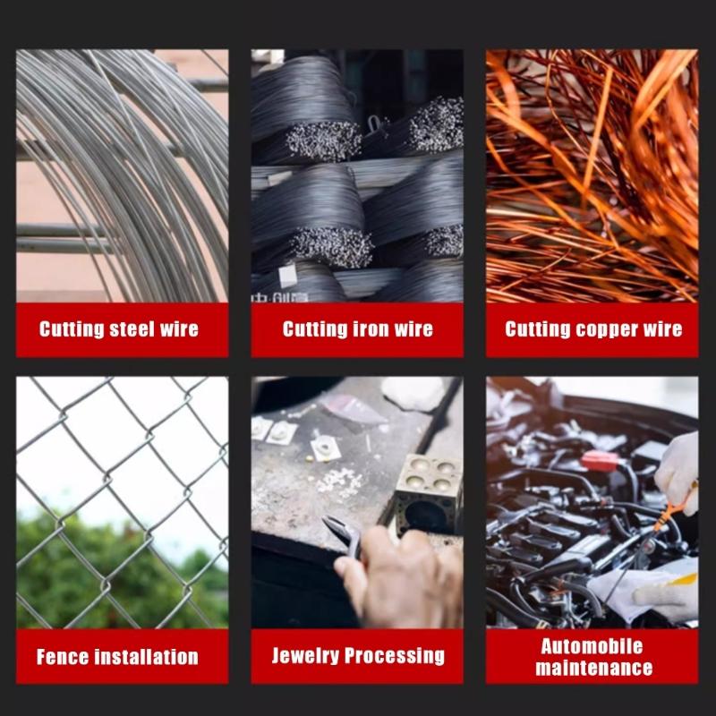 Ergonomic High Strength Alloy Steel Mini Wire Cutter Snipper Suitable for Home Repair and DIY Projects with Safety Lock