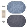 Nordic Oval Fabric Texture Placemat - Waterproof, Oilproof, Heat Insulation, Anti-Scald Mat 