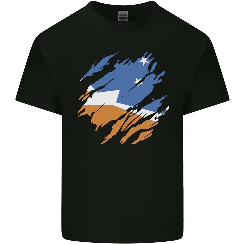 Torn Flag Tierra Del Fuego Province Argentina Unisexs Light Cotton TShirt
