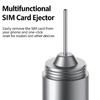 Aluminum Alloy Two Purpose Device With Card Pin Ejector And Soft Bristles Brush For Electronics