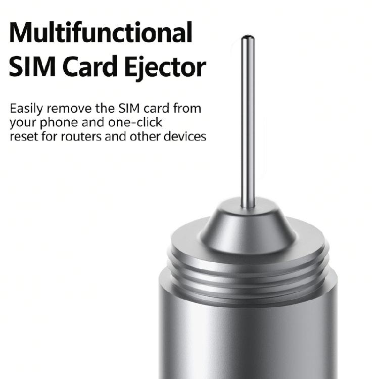 Aluminum Alloy Two Purpose Device With Card Pin Ejector And Soft Bristles Brush For Electronics