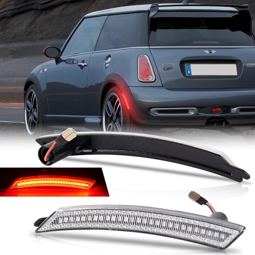 

NEIFILES Мини Купер R55 R56 R57 R58 R59 R60 R61 Красные Задние Тормозные/Габаритные Фонари Комплект из 2 штук Оригинальные Запасные Части Прозрачная Линза