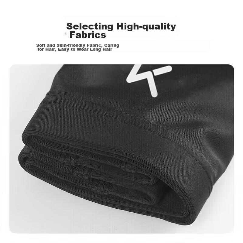 Keep PU Coated Swimming Cap, Waterproof, for Long Hair, Ear Protection, Large Size, Black