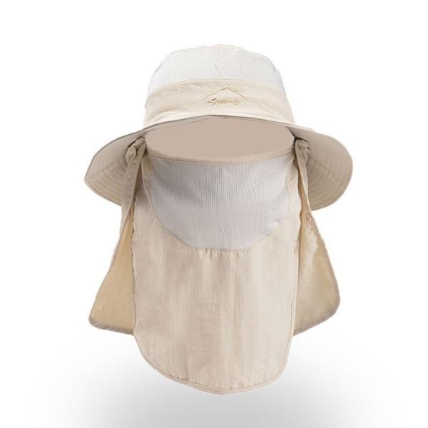 Men and Women Unisex Outdoor Windproof Sun Hat Removable Shawl Breathable Mesh Cap for Fishing Cycling Hiking Camping Hats