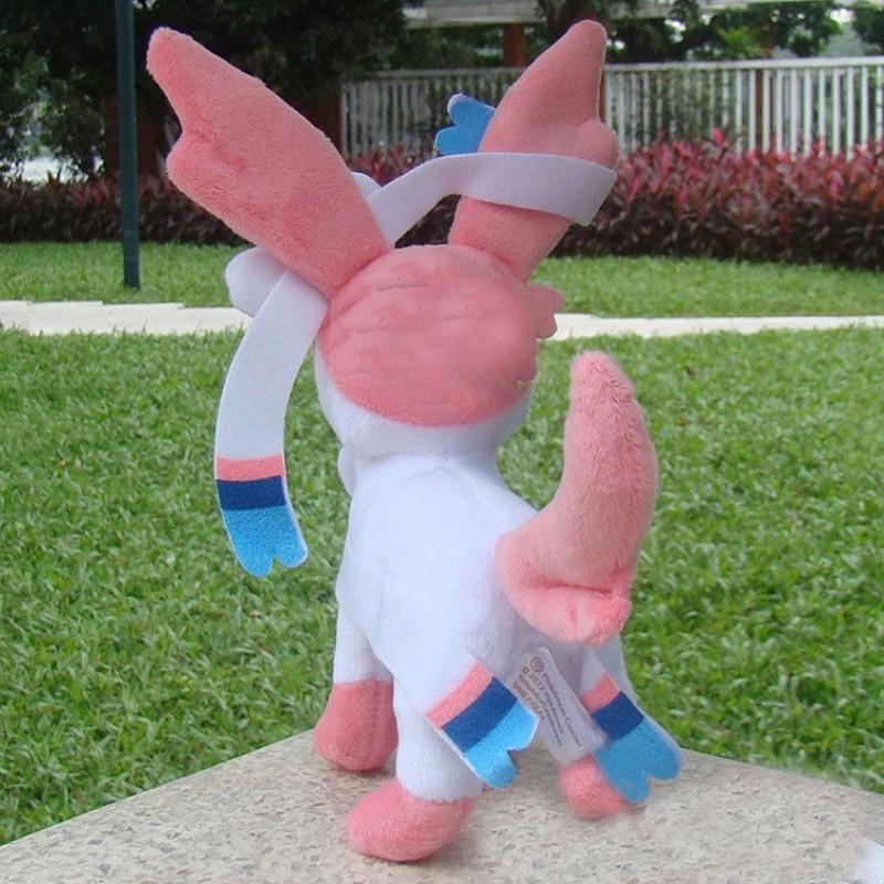 Sylveon 9" Pokemon Go Feen-Evoli Plüschtier Niedliches Weiches Stofftier Für Kinder Und Erwachsene