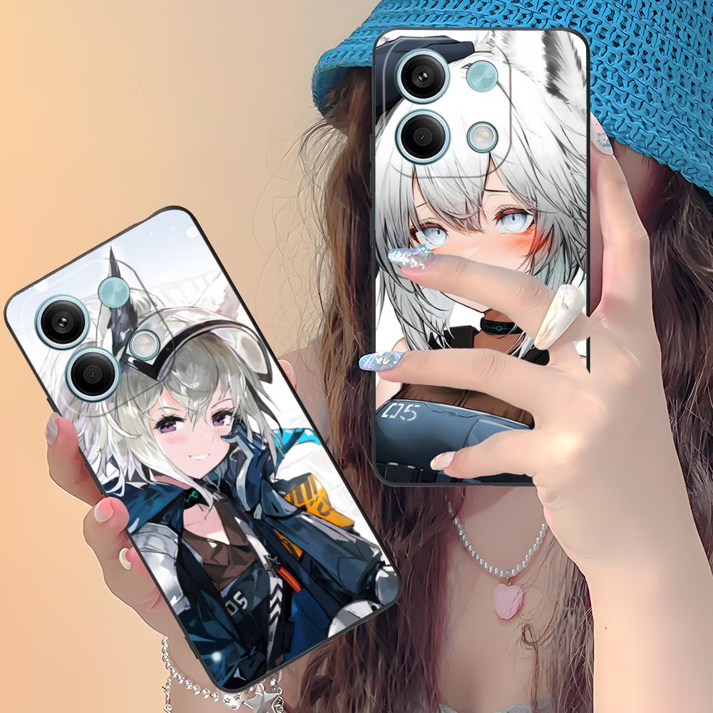 Arknights Grani Matte TPU Mobile Phone Case for Xiaomi Redmi Note 14 13 12 11 S Pro Plus 4G 5G Colorful Printing Cover