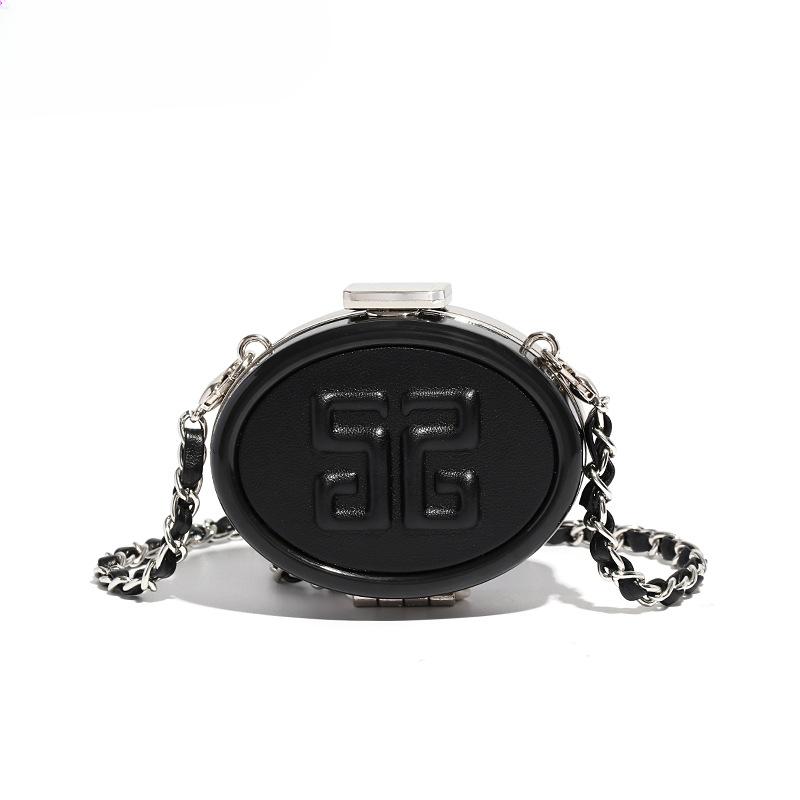 

Зеркальная шкатулка для макияжа с красным конвертом в виде рта, простая диагональная мини-сумка, персонализированная цепочка, универсальная шкатулка для помады для девочек