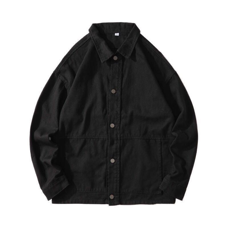 Men's Autumn Denim Jacket - Korean Style Trendy Workwear Streetwear, Casual Loose Fit for Autumn and Spring.