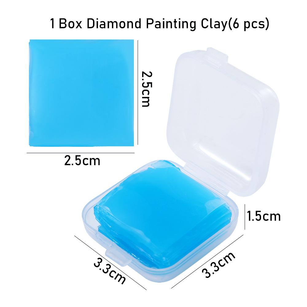 Tools with Storage Box DIY Crafts Drilling Mud  Art Glue Painting Wax  Painting Clay