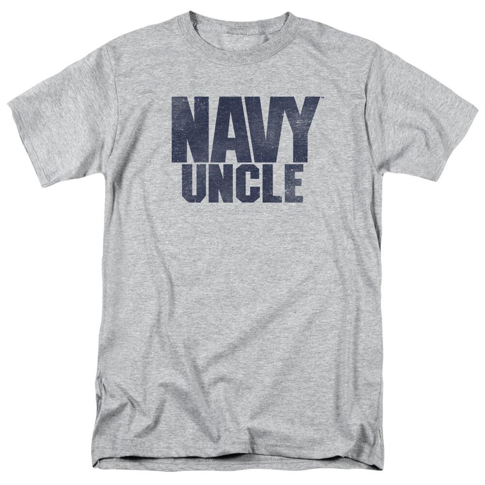 26 U.S. Navy Uncle T Shirt Mens Licensed USN USA Military Tee Sport Gray Unisex T-Shirt M