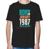 Birthday Gift For Who January Born In 1987 Graphic T Shirts Unisex Tees Tops Summer Cotton Short Sleeve TShirts Print T Shirt