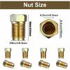 (30Pieces) 3/8 Inch-24 Threads Brake Line Fittings Assortment For 3/16 Inch Tube